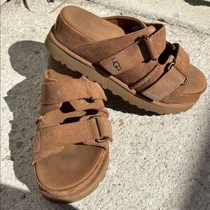 UGG size 7 Goldenstar platform Slide Sandals